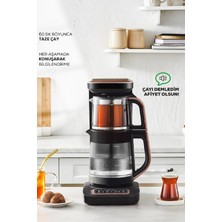 Karaca Çaysever Robotea Pro Connect 4 In 1 Konuşan Cam Çay Makinesi Rosegold