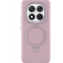 SARVONA Newface Xiaomi Redmi Note 14 Pro 4g Regal Magsafe Standlı Kapak - Açık Pembe