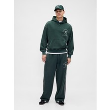 Gap Erkek Koyu Yeşil Stranger Things Yetişkin Heavyweight Baggy Pantolon