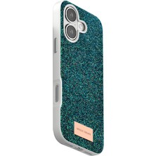 SARVONA Onegif Apple Iphone 17 Bright Simli Kapak - Koyu Yeşil