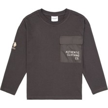 U.S. Polo Assn. Erkek Çocuk Gri Bisiklet Yaka Süprem Sweatshirt 50316417-VR024