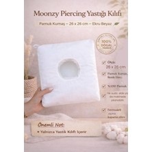 MOONZY Minimalist & Cozy Moonzy Minimalist  & Cozy Pamuk Piercing Yastığı Kılıfı- %100 Pamuk Poplin