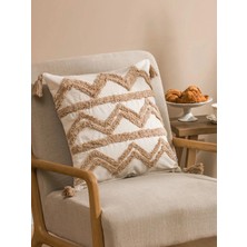 LC Waikiki Püsküllü Kırlent Kılıfı 45X45 cm  (S6)