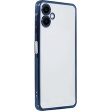 SARVONA Newface Samsung Galaxy A06 Kılıf Razer Lensli Silikon - Lacivert