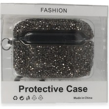 SARVONA Newface Airpods Pro (1.nesil) Mira Taşlı Kılıf - Siyah