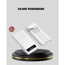 SARVONA 20.000 Mah 4 Çıkışlı LED Göstergeli Hızlı Şarj Powerbank