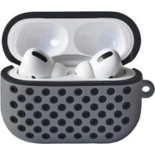 SARVONA Newface Airpods Pro 2 (2.nesil) Spor Delikli Kılıf - Gri-Siyah