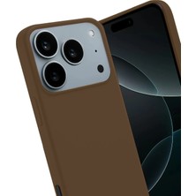 SARVONA Newface Apple Iphone 17 Pro First Silikon - Kahverengi