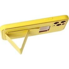 SARVONA Newface Iphone 11 Pro Kılıf Coco Deri Standlı Kapak - Sarı