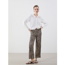 Lc Waikiki Yeni Sezon Beli Lastikli Leopar Desenli Kadın Pantolon
