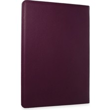 SARVONA Newface Samsung Galaxy X610 Tab S9 Fe Plus 12.4 Kılıf 360 Tablet Deri Kılıf - Mürdüm