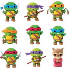 Özfırat Pvc Yapı Ninja Kaplumbağalar Buddies 3D Sürpriz Figür Paketi