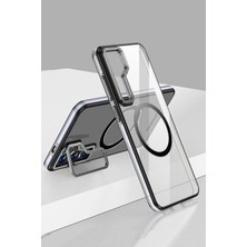 SARVONA Joko Samsung Galaxy S24 Crystal Magsafe Kapak - Siyah