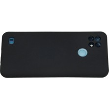 SARVONA Newface Realme C21 Kılıf Nano Içi Kadife Silikon - Lacivert