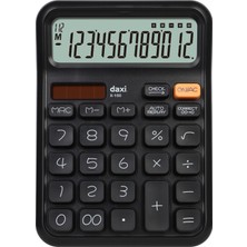 Daxi X-160 12 HANELİ HESAP MAKİNESİ, İŞLEM KONTROL ÖZELLİKLİ, 12x17cm