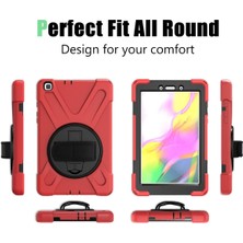 SARVONA Newface Samsung Galaxy T290 Tab A 8 Kılıf Amazing Tablet Kapak - Kırmızı