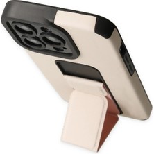 SARVONA Newface Iphone 13 Pro Kılıf Mega Standlı Silikon - Gold