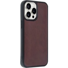 SARVONA Newface Iphone 14 Pro Max Kılıf Aras Deri Kapak - Bordo