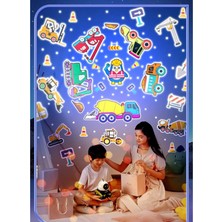 Normadia Gezegen Temalı Çocuklar Için Işıklı Projektör ve Bluetooth Hoparlör