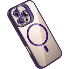 SARVONA Joko Apple Iphone 16 Pro Max Remim Lensli Magsafe Standlı Kapak - Derin Mor