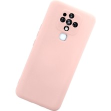 SARVONA Newface Tecno Camon 16 Kılıf Nano Içi Kadife Silikon - Pudra