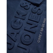 Jack Jones Jcogrow Tee Ss Crew Neck FRSS26 Erkek Lacivert Tshirt 12295043-04