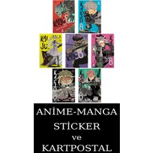 Kurukafa Yayınları Kaiju No: 8 1-2-3-4-5-6-7 Manga Seti (7 Kitap) / 8 No'lu Canavar / Sticker ve Kartpostal Hediye