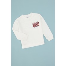 U.s. Polo Assn. Erkek Çocuk Ekru Sweatshirt 50308525-VR019