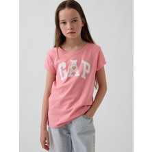 Gap Kız Çocuk Pembe Gap Logo T-Shirt