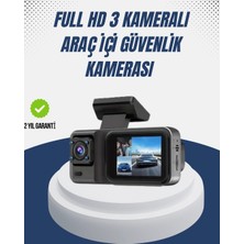 Moresun Buğz 1080P Üç Kameralı Araç Kamerası Wi-Fi Destekli Park Modu ve G-Sensörlü