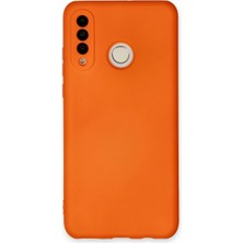 Buğz Huawei P30 Lite Kılıf Nano Içi Kadife Silikon - Turuncu