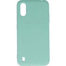 Buğz Samsung Galaxy A01 Kılıf Nano Içi Kadife Silikon - Turkuaz