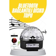 Selfbuysell Disko Topu Renkli Işıklı Lazer Parti Bluetooth Bağlantılı LED Küre
