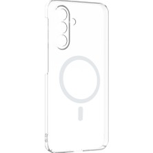 Cavora Samsung Galaxy A17 Uyumlu Kılıf Kamera Korumalı Magsafe Wireless Şarj Özellikli Sert Sararmaz Kristal Şeffaf Kapak