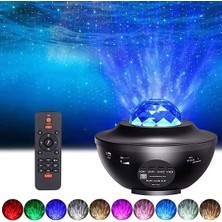 Erseyy LED Hoparlörlü Lazer Projeksiyon Gece Lambası