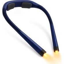 Normadia Şarjlı Boyun LED Okuma Lambası, 3 Renk, 5 Parlaklık Seviyesi, Zamanlı