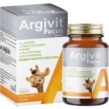 Argivit Focus 30 Tablet - Dezenfektan Hediyeli (%72 Alkol)
