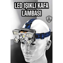 Selfbuysell Kafa Lambası Hafif ve Esnek Çift Anahtarlı Far LED Işık