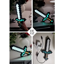 Normadia Minecraft Temalı Kılıç Aydınlatma Lambası, Şık ve Eğlenceli Dekorasyon Sağlar