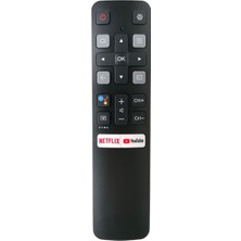 TCL 40FS6500 Televizyon Için Uyumlu Netflix Youtube Tuşlu Tv LED LCD Uzaktan Kumanda