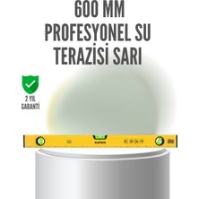 Selfbuysell 600 mm Su Terazisi Sarı Dayanıklı Gövde Hassas Ölçüm