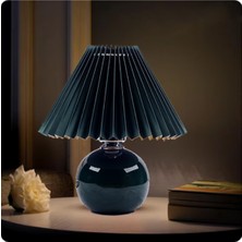 Normadia Vintage Pileli Seramik Siyah Komidin ve Çok Amaçlı Küçük Masa