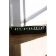 Selfbuysell Araç Içi Numaratör Numaralık Torpido Üstü Açılır Kapanır Telefon Numarası Bırakma