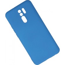 Marsilyan Xiaomi Redmi 9 Kılıf Nano Içi Kadife Silikon - Mavi