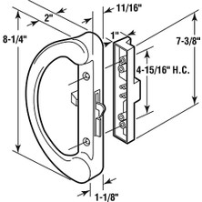 Skygo C 1252 Sliding Handle, Hook Latch,