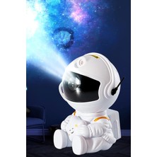 Normadia 3D Ay Bulutsüsü Tavan Projektörü, Kumandalı Gece Lambası, Çocuk ve Balkon Işığı