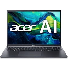 Acer Swift Go - 16" Dokunmatik Wuxga - Intel Ultra 9 185H - 32GB LPDDR5X - 1tb SSD - Arc Pro Graphics - Gri - Recertfied