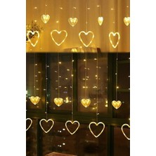 Norino Asılabilir Sarkım Ledli Kalpli Modlu Dekoratif Ev Oda Bahçe Aydınlatma Sarkıtma Ledi