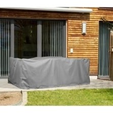 Skygo Bahçe Mobilyası Örtüsü, Bahçe Mobilyası Brandası, Su Geçirmez, Rüzgar Geçirmez, Uv Dayanıklı, Bahçe Mobilyası Örtüsü, Bahçe Mobilya Brandası Masa Koruma Örtüsü (Grı, 260 * 160 * 80)