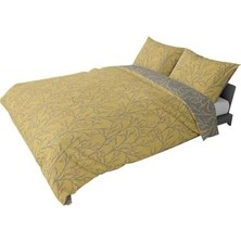 Skygo Düz Pamuk Nevresim Setleri, Sarı, Çift Kişilik